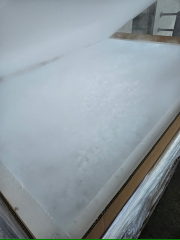 Insulated container prepared with dry ice
